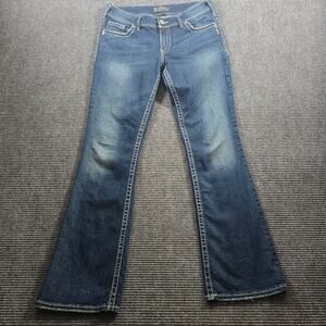 Silver Jeans Co Jeans Womens 31x34 Blue Suki Bootcut Stretch